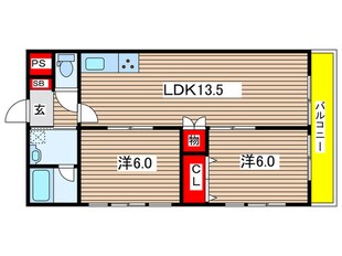 カサグランデ嵯峨野の物件間取画像